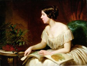 有名な植物学者のミスアンプラット（1806-93年） 作： English School